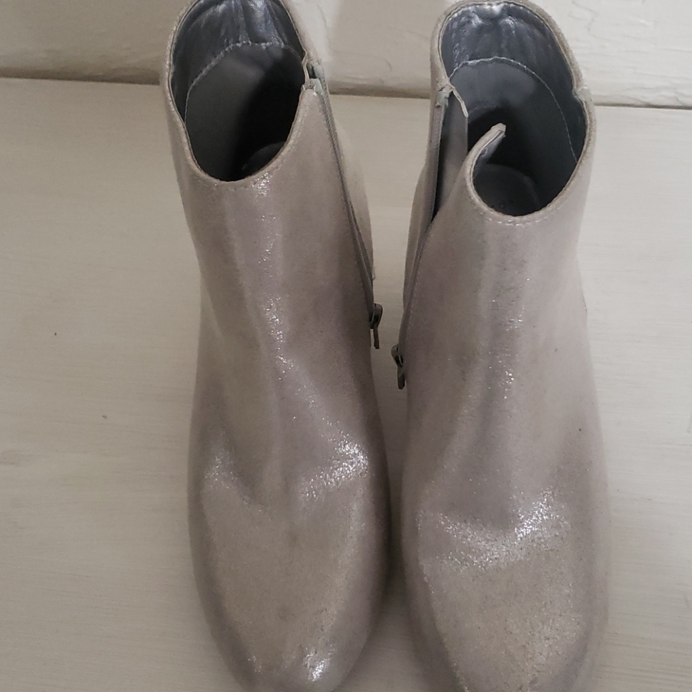 Beautiful silver booties